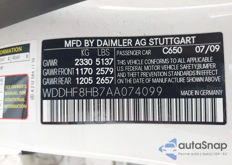 2010 Mercedes-Benz E 350 4Matic из США, поврежденный, VIN WDDHF8HB7AA074099